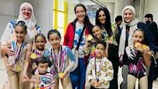 6 بطلات من الأقصر يحصدن الذهب في بطولة الجمهورية لجمباز الأيروبيك