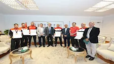 بالصور- تكريم أبطال المصارعة بأسيوط بعد الفوز بـ4 ميداليات في أفريقيا