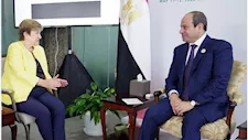 تفاصيل لقاء السيسي مع مديرة صندوق النقد على هامش قمة إفريقيا فرنسا.. ماذا قال عن إيران؟