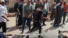 بالصور- حريق هائل يلتهم محل ألعاب أطفال في المنوفية