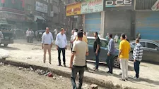 بالصور.. "الجيزة" تعيد الانضباط لشارع ناهيا ومحيط مزلقان بولاق الدكرور