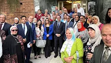 بالصور.. "المسلماني" يلتقي أسرة القناة الخامسة ويستعرض رؤية "عودة ماسبيرو"