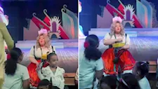 بالفيديو..بكاء مها أحمد بسبب الجمهور في كواليس مسرحية "مملكة الحواديت"