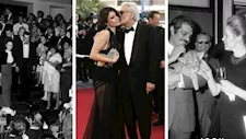 قُبلة على خد هيفاء وهبي.. 10 صور نادرة للنجم عمر الشريف في مهرجان كان السينمائي