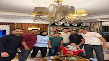 "صاحب الاحتفال الشهير".. إمام عاشور يستقبل الطفل زين داخل منزله