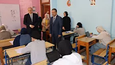 محافظ المنوفية يتابع امتحانات النقل بشبين الكوم -صور