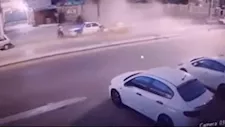 "صندوق القمامة طار".. نجاة شخصين من حادث سير مروع في بورسعيد - فيديو