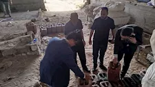 ضبط مصنع غير مرخص لتصنيع التنر من السولار المدعم بالسادات (صور)