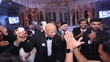 أحمد نبيل كوكا في حفل زفاف عمرو الجزار لاعب النادي الأهلي 