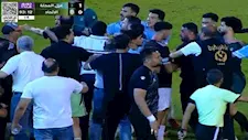 "بعد هدف الدقائق الأخيرة".. اشتباكات قوية بين لاعبي الاتحاد السكندري وغزل