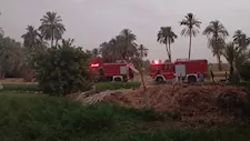 إصابة شخصين في حريق اندلع بحوش بمنطقة المدامود بالأقصر