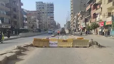 غلق الكوبري العلوي بالباجور الليلة لتركيب محدد ارتفاع للنقل الثقيل