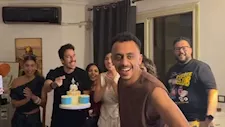 كزبرة يحتفل بعيد ميلاده بحضور كارولين عزمي ونور النبوي وغزي - صور وفيديو 