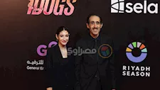 بالصور- لحظة وصول مجدي الجلاد بصحبة ابنته لميس العرض الخاص لـ "7 Dogs"