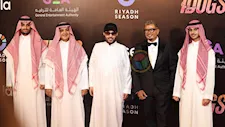 بالصور- عمرو دياب مع تركي آل الشيخ في العرض الخاص لفيلم "7 Dogs"