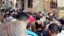 "عاشت معذبة وماتت مقتولة".. الأهالي يشيعون جثمان ضحية زوجها في طوخ (صور) 