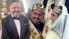 اللقطات الأولى من حفل زفاف نجل إدوارد (صور)