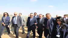 وزير التعليم العالي يتفقد إنشاءات الحرم الجديد للجامعة الأهلية الفرنسية بالشروق