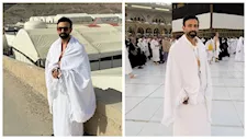 "أرزق كل مشتاق".. إبراهيم فايق يؤدي مناسك الحج (صور)