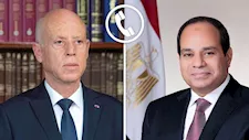 السيسي وقيس سعيد يبحثان تعزيز التعاون الثنائي خلال اتصال هاتفي