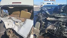 مصرع وإصابة 3 أشخاص فى حادث تصادم على طريق الإسكندرية الصحراوي-صور