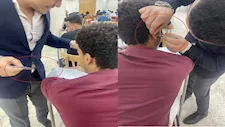 "بملقاط وتطبيق ذكي".. تفاصيل ضبط طالب يغش بسماعة دقيقة في حقوق أسيوط