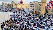 من مسجد الحسين.. آلاف المصلين يؤدون صلاة عيد الأضحى في بورسعيد (فيديو وصور)