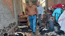 "الأهالي اشتكوا من الرائحة".. مصادرة جلود أضاحي مخزنة في منزل بالمنوفية (صور)