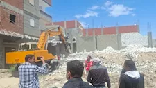 إزالة 7 حالات بناء مخالف في أحياء الإسكندرية خلال العيد - صور