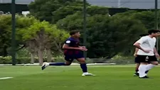 "بعد هاتريك مونت كارلو".. حمزة عبد الكريم يعلق على تتويج برشلونة بلقب الدوري