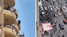 قاوم رجال الإنقاذ فوق الكورنيش.. إنقاذ شاب من شرفة منزله بالإسكندرية -صور