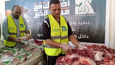 توزيع لحوم 54 أضحية على الأسر الأولى بالرعاية بالوادي الجديد  