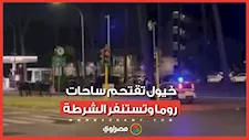 خيول هاربة تقتحم ساحات ومعالم روما وتثير الرعب وتستنفر قوات الأمن فوراً.. ماذا حدث؟