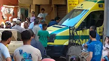 النيابة تعاين مسرح جريمة مقتل ربة منزل على يد زوجها بطوخ (صور)