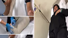 بعد هروب العجل وسقوط الخروف.. إصابة فيفي عبده بكسر في القدم (فيديو)
