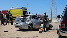 الإطار انفجر.. مصرع وإصابة 4 أشخاص في انقلاب سيارة بالإسكندرية (صور)