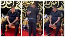 حمو بيكا يتلقى واجب العزاء في وفاة والده بالإسكندرية - فيديو وصور