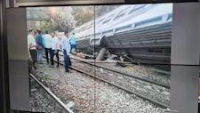 إصابة 3 أشخاص في حادث انقلاب عربة بقطار أسوان - القاهرة الروسي)