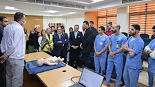 طلاب بجامعة القاهرة في معايشة داخل مستشفى الناس لتعزيز العمل التطوعي