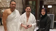 بملابس الإحرام.. 5 صور لـ هاني شاكر في العمرة