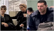 أول ظهور لزوجة هاني شاكر أثناء نقل جثمان زوجها (صور)