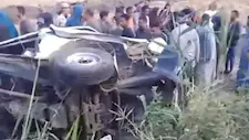  انفجار إطار ميكروباص ينهي حياة 3 أشخاص ويصيب 9 آخرين بالفيوم