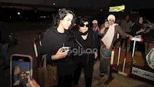 فيفي عبده تصل عزاء سهير زكي (صور)