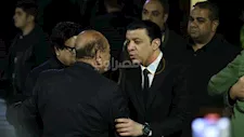 بالصور- مصطفى كامل وحماقي في عزاء الراحل هاني شاكر