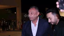 بالصور| الخطيب وحسن شحاتة وأنغام يقدمون واجب العزاء في هاني شاكر