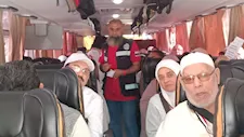 المنوفية تودع الفوج الأول من حجاج الجمعيات المتجهين للأراضي المقدسة -صور  