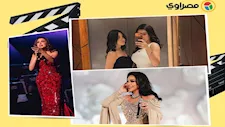 سلمى أبو ضيف بدون مكياج و انغام بفستان أنيق.. 10 لقطات لنجوم الفن خلال