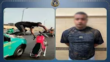 الأمن يضبط عاطل استعرض بدراجته النارية معرضا حياة المواطنين للخطر