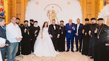 خالد الجندي يحضر حفل زفاف المخرج المنفذ لبرنامجه بكنيسة أكتوبر.. صور