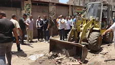 تطوير شامل لسوق بهتيم.. إزالة الإشغالات وتجهيز أماكن بديلة للباعة (صور)